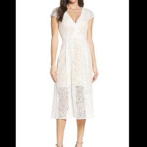 FOXIEDOX Nordstrom White Lace Dress Small LIKE NEW
